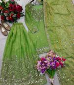 Green sharara suit