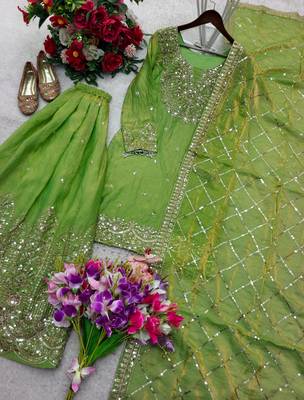 Green sharara suit 2