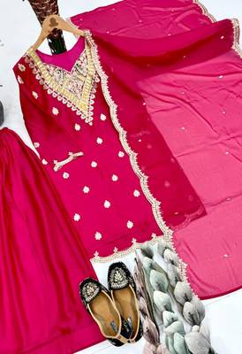 Rani pink sharara set 2