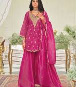 Rani pink sharara set