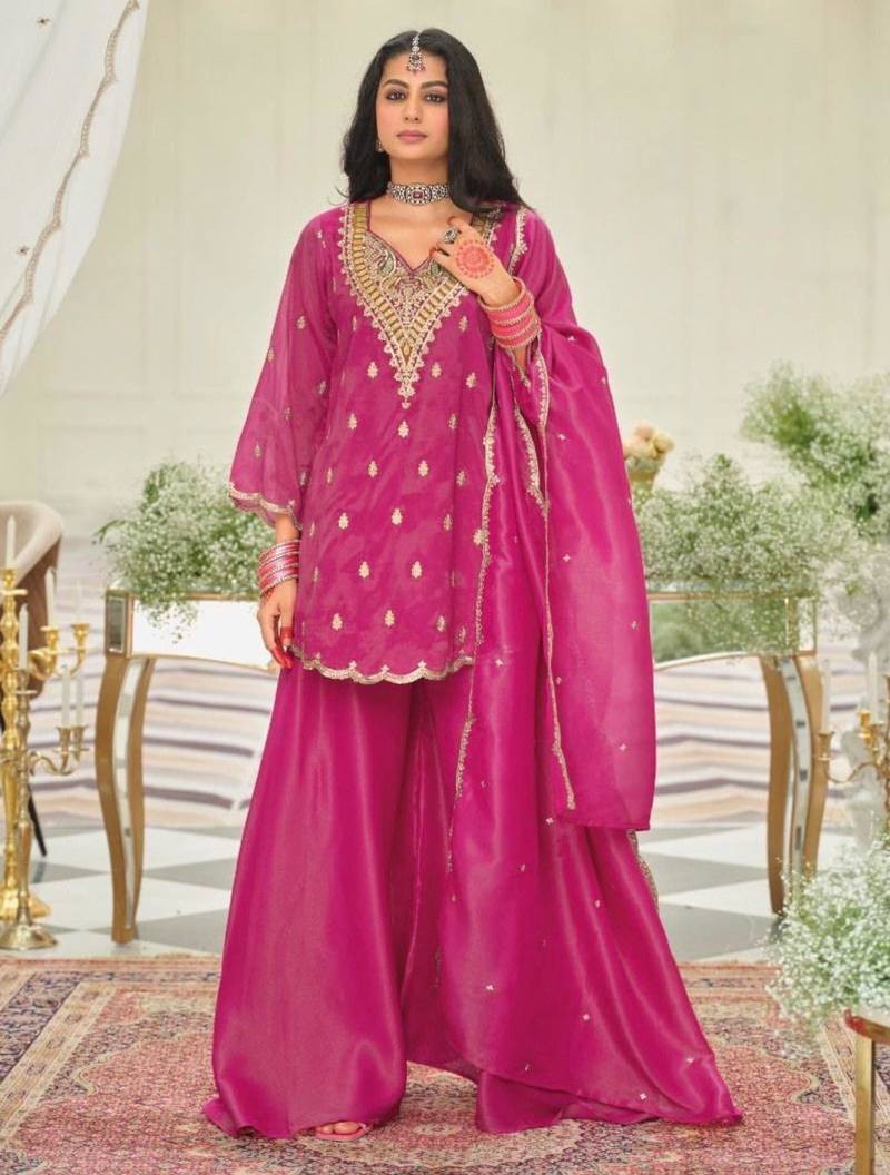 Rani pink sharara set
