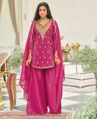 Rani pink sharara set 3