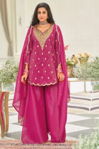 Rani pink sharara set