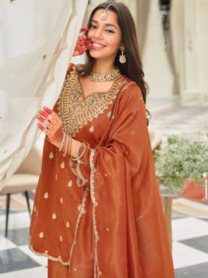 Light brown sharara set 4
