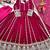 Rani pink anarkali sharara set