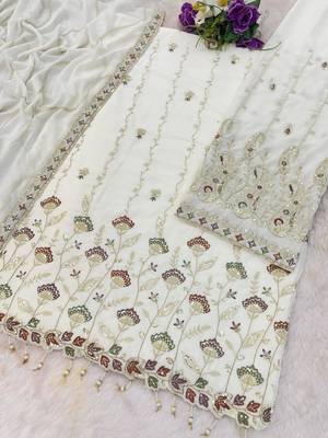 white georgette embroidered sharara set 2