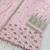 baby pink georgette embroidered sharara set