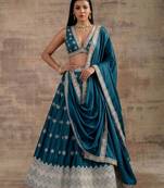 Teal Designer Premium Function Wear Lehenga Choli