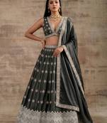 Grey Designer Premium Function Wear Lehenga Choli