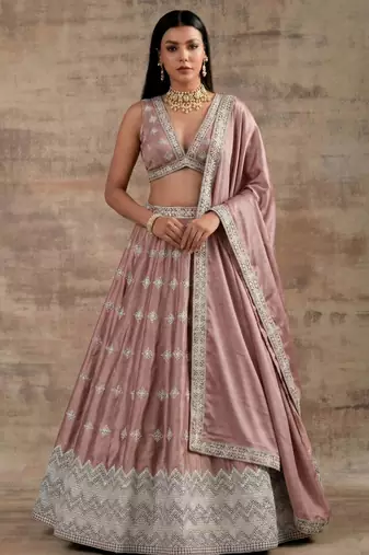 Light-Pink Designer Premium Function Wear Lehenga Choli