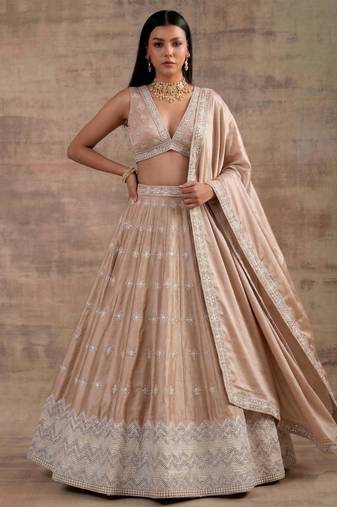 Cream Designer Premium Function Wear Lehenga Choli