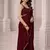 Georgette Saree with Designer Blouse & Golden Lace Border – Party Wear & Wedding Collection