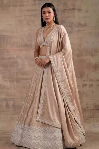 Cream Designer Premium Function Wear Lehenga Choli