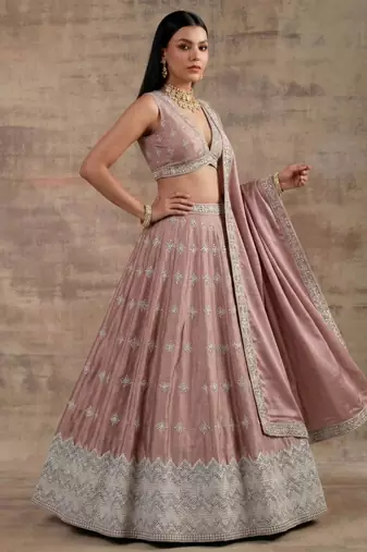Light-Pink Designer Premium Function Wear Lehenga Choli
