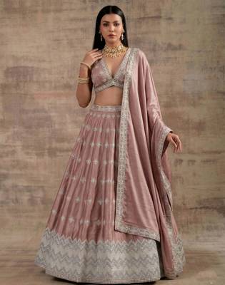 Light-Pink Designer Premium Function Wear Lehenga Choli 4
