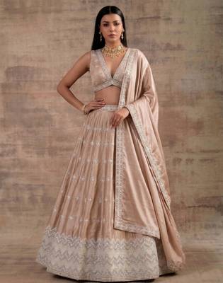 Cream Designer Premium Function Wear Lehenga Choli 4