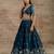 Dark-Teal Designer Premium Function Wear Lehenga Choli