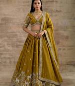 Gold Designer Premium Function Wear Lehenga Choli