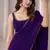 Georgette Saree with Designer Blouse & Golden Lace Border