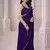 Georgette Saree with Designer Blouse & Golden Lace Border