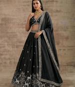 Black Designer Premium Function Wear Lehenga Choli