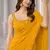 Georgette Saree with Designer Blouse & Golden Lace Border – Party Wear & Wedding Collection
