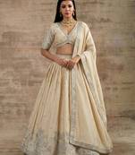 Off-White Designer Premium Function Wear Lehenga Choli