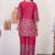 Pink floral printed cotton classic co ord set