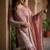 Designer pink floral zari embroidered kurta sharara set with dupatta – party & bridal wear