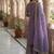 Designer lavender floral zari embroidered kurta sharara set with dupatta – party & bridal wear
