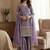 Designer lavender floral zari embroidered kurta sharara set with dupatta – party & bridal wear