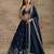 Navy-Blue Designer Premium Function Wear Lehenga Choli