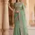 Sea Green Color Patch Embroidered,Dori,Multi Thread And Zari With Sequins And Zircon Diamond Work Silk Saree