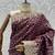 Plum Color Embroidered Lace,Dori,Multi Thread And Zari With Sequins And Zircon Diamond Work Banarasi Silk Saree