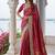 Rani Pink Color Embroidered Lace,Dori,Multi Thread And Zari With Sequins And Zircon Diamond Work Banarasi Silk Saree
