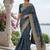 Teal Color Embroidered Lace,Dori,Multi Thread And Zari With Sequins And Zircon Diamond Work Banarasi Silk Saree