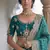 Turquoise Color Embroidered Lace,Dori,Multi Thread And Zari With Sequins And Zircon Diamond Work Banarasi Silk Saree