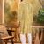 Mens mustard viscose rayon embroidered kurta with trousers