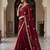 Maroon Color Beads,Cutdana,Sequins And Thread Work Chiffon Silk Saree