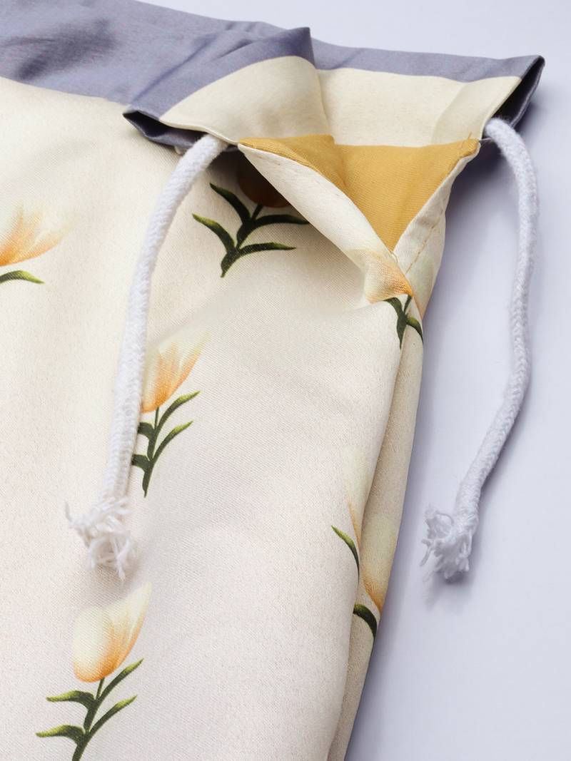 Multicolour semistitched croptop choli with unstitched blouse