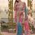 Pink Color  Digital Print and Real Miroor work Silk Saree