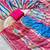 Pink Color  Digital Print and Real Miroor work Silk Saree