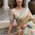 Cream Color Dori With Printed Work Virana Silk Saree