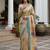 Cream Color Dori With Printed Work Virana Silk Saree