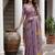 Lavender Color Dori With Printed Work Silk Saree