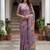 Lavender Color Dori With Printed Work Silk Saree