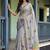 Grey Color Dori With Printed Work Silk Saree