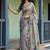 Grey Color Dori With Printed Work Silk Saree