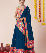 Dark-Teal Designer Special Navratri Wear Lehenga Choli