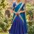 Blue Kanchi Cotton Zari Weaving Work Semi-stitched Lehenga Choli with Dupatta